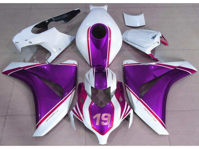 Glanz Lila & Weiß 2008-2011 Honda CBR1000RR Motorrad Verkleidung