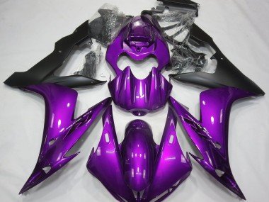 Glanz Lila & Schwarz 2004-2006 Yamaha R1 Motorrad Verkleidung