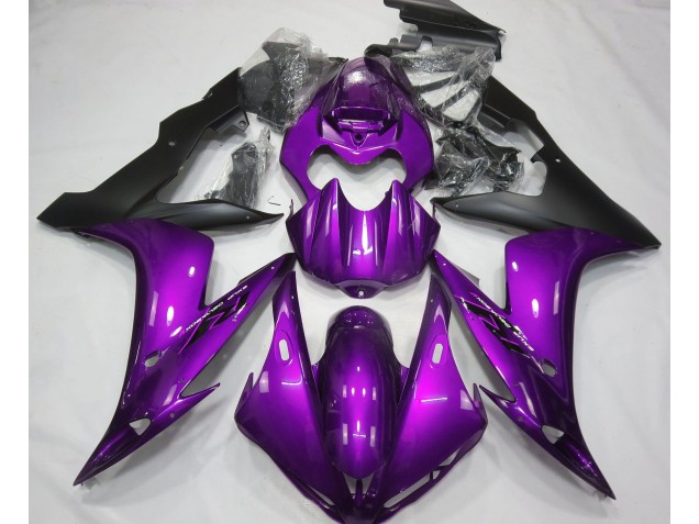 Glanz Lila & Schwarz 2004-2006 Yamaha R1 Motorrad Verkleidung