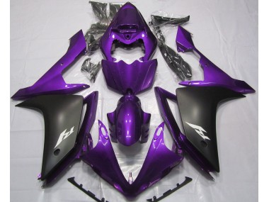 Glanz Lila & Schwarz 2007-2008 Yamaha R1 Motorrad Verkleidung