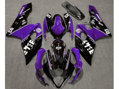 Glanz Lila & Schwarz Benutzerdefiniert 2005-2006 Suzuki GSXR 1000 Motorrad Verkleidung