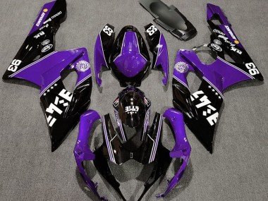 Glanz Lila & Schwarz Benutzerdefiniert 2005-2006 Suzuki GSXR 1000 Motorrad Verkleidung