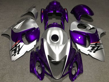 Glanz Lila & Silber 2008-2020 Suzuki GSXR 1300 Motorrad Verkleidung
