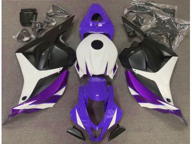 Glanz Lila Weiß & Violett 2009-2012 Honda CBR600RR Motorrad Verkleidung
