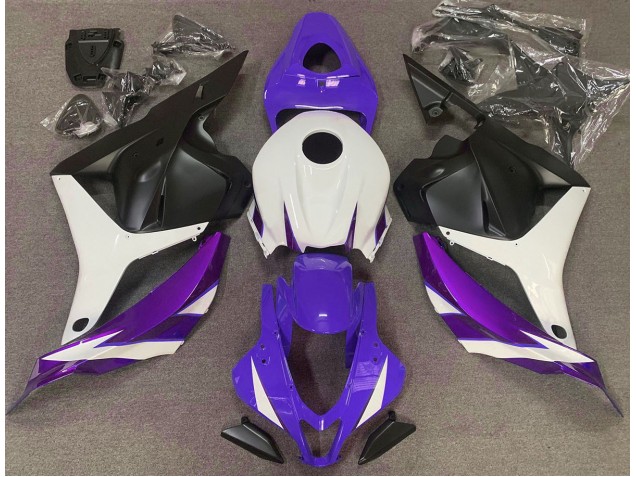Glanz Lila Weiß & Violett 2009-2012 Honda CBR600RR Motorrad Verkleidung