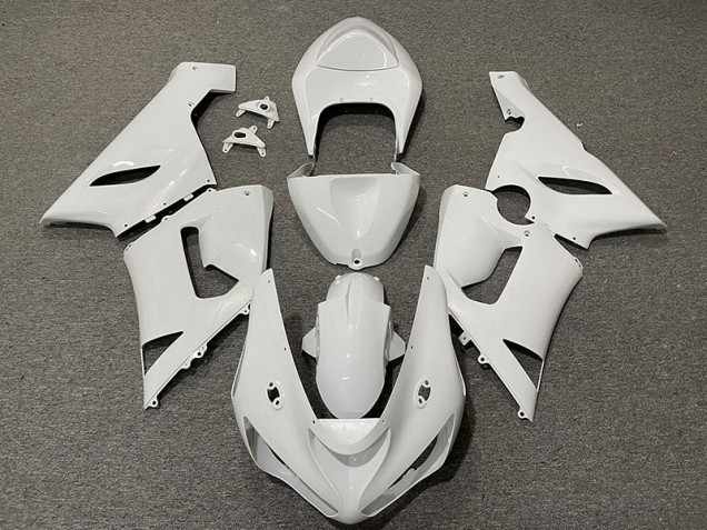 Glänzend Weiß 2005-2006 Kawasaki ZX6R Motorrad Verkleidung