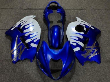 Glänzend Blau & Weiß 1997-2007 Suzuki GSXR 1300 Motorrad Verkleidung