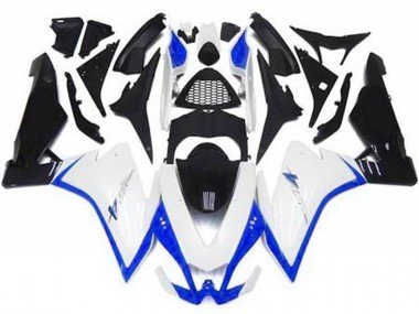 Glänzend Weiß & Blau 2010-2015 Aprilia RSV4 1000 Motorrad Verkleidung