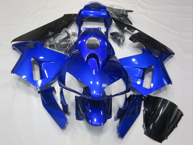 Glänzend Blau & Schwarz 2003-2004 Honda CBR600RR Motorrad Verkleidung