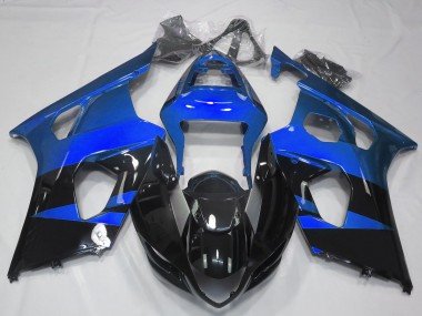 Glänzend Blau & Schwarz 2003-2004 Suzuki GSXR 1000 Motorrad Verkleidung