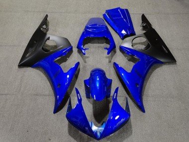 Glänzend Blau & Schwarz 2005 Yamaha R6 Motorrad Verkleidung