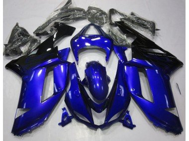 Glänzend Blau & Schwarz 2007-2008 Kawasaki ZX6R Motorrad Verkleidung