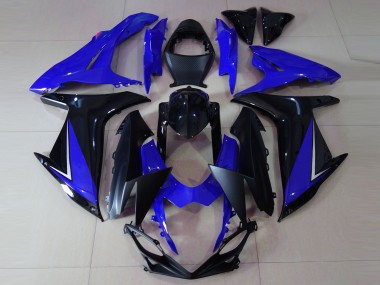 Glänzend Blau & Schwarz 2011-2024 Suzuki GSXR 600-750 Motorrad Verkleidung