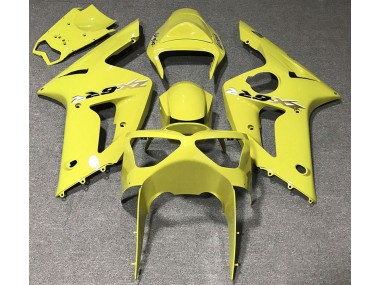 Glänzend Gelb 2003-2004 Kawasaki ZX6R Motorrad Verkleidung