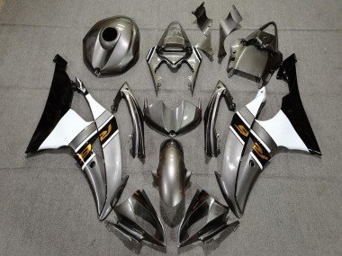 Glänzend Grau & Bronze 2008-2016 Yamaha R6 Motorrad Verkleidung