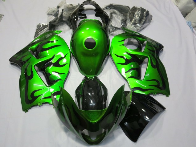 Glänzend Grün 1997-2007 Suzuki GSXR 1300 Motorrad Verkleidung