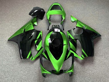 Glänzend Grün & Schwarz 2001-2003 Honda CBR600 F4i Motorrad Verkleidung