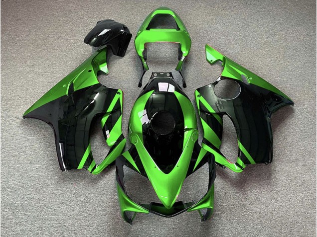 Glänzend Grün & Schwarz 2001-2003 Honda CBR600 F4i Motorrad Verkleidung
