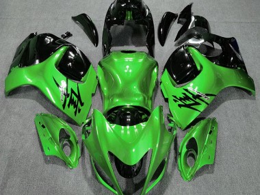 Glänzend Grün & Schwarz 2008-2020 Suzuki GSXR 1300 Motorrad Verkleidung