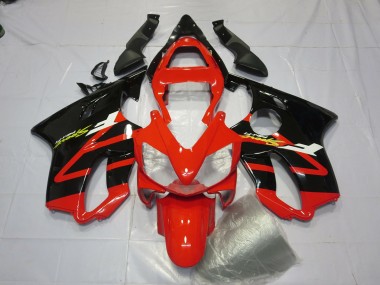 Glänzend Schwarz & Rot 2001-2003 Honda CBR600 F4i Motorrad Verkleidung
