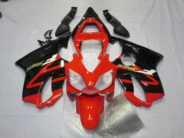 Glänzend Schwarz & Rot 2001-2003 Honda CBR600 F4i Motorrad Verkleidung