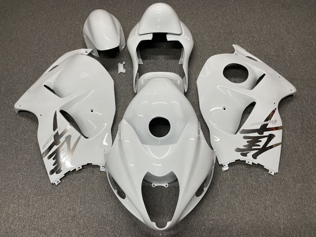 Glänzend Weißes Design 1997-2007 Suzuki GSXR 1300 Motorrad Verkleidung