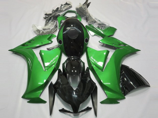 Glänzendes Schwarz & Grün 2012-2016 Honda CBR1000RR Motorrad Verkleidung