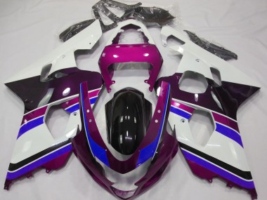 Glanzrosa & Blau 2004-2005 Suzuki GSXR 600-750 Motorrad Verkleidung