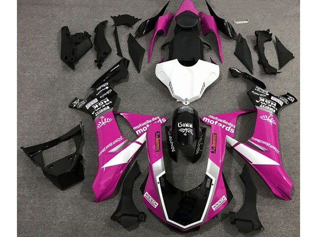 Glanzrosa Logo-Stil 2015-2019 Yamaha R1 Motorrad Verkleidung Glanzrosa Logo-Stil 2015-2019 Yamaha R1 Motorrad Verkleidung