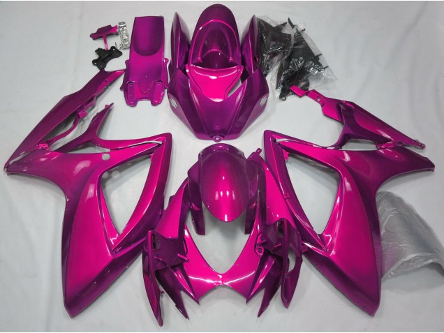 Glanzrosa Schlicht 2006-2007 Suzuki GSXR 600-750 Motorrad Verkleidung