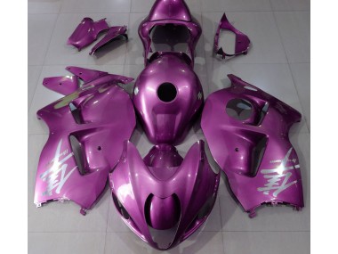Glanzrosa & Silbernes Logo 1997-2007 Suzuki GSXR 1300 Motorrad Verkleidung