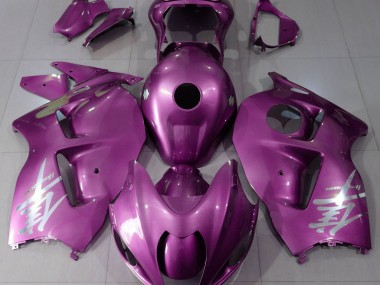 Glanzrosa & Silbernes Logo 1997-2007 Suzuki GSXR 1300 Motorrad Verkleidung