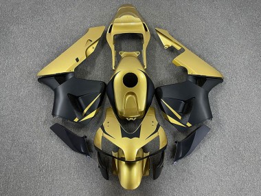 Gold & Matt Schwarz 2003-2004 Honda CBR600RR Motorrad Verkleidung