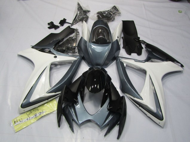Grau & Weiß 2006-2007 Suzuki GSXR 600-750 Motorrad Verkleidung