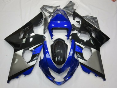 Grau Blau & Schwarz 2004-2005 Suzuki GSXR 600-750 Motorrad Verkleidung