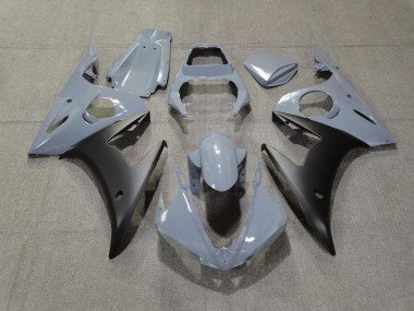 Grau & Matt Schwarz 2003-2004 Yamaha R6 Motorrad Verkleidung