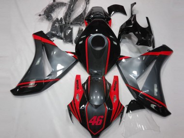 Grau Motul & Rot 2008-2011 Honda CBR1000RR Motorrad Verkleidung
