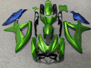 Grün & Blau 2008-2010 Suzuki GSXR 600-750 Motorrad Verkleidung