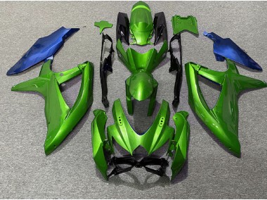 Grün & Blau 2008-2010 Suzuki GSXR 600-750 Motorrad Verkleidung