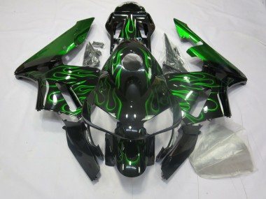 Grün Flamme 2003-2004 Honda CBR600RR Motorrad Verkleidung
