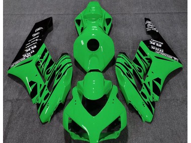 Grün Glänzend Flame 2004-2005 Honda CBR1000RR Motorrad Verkleidung