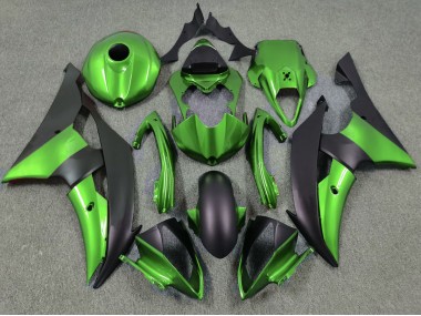 Grün & Matt Schwarz 2008-2016 Yamaha R6 Motorrad Verkleidung