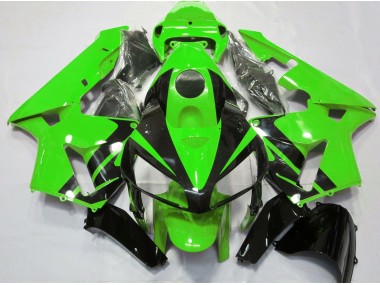 Grün-Schwarz-Design 2005-2006 Honda CBR600RR Motorrad Verkleidung