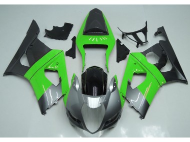 Grün-Silber & Schwarz 2003-2004 Suzuki GSXR 1000 Motorrad Verkleidung