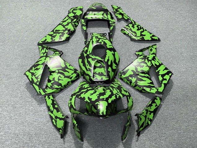 Grün Tarnung 2003-2004 Honda CBR600RR Motorrad Verkleidung Grün Tarnung 2003-2004 Honda CBR600RR Motorrad Verkleidung