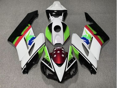 Grüne & Rot Flagge 2004-2005 Honda CBR1000RR Motorrad Verkleidung