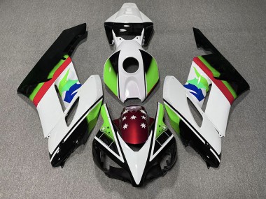 Grüne & Rot Flagge 2004-2005 Honda CBR1000RR Motorrad Verkleidung