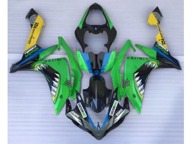 Grüner Hai 2007-2008 Yamaha R1 Motorrad Verkleidung