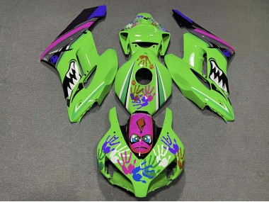 Grüner & Violetter Hai 2004-2005 Honda CBR1000RR Motorrad Verkleidung