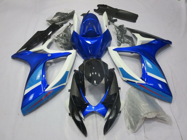 Hell- & Tiefes Blau 2006-2007 Suzuki GSXR 600-750 Motorrad Verkleidung Hell- & Tiefes Blau 2006-2007 Suzuki GSXR 600-750 Motorrad Verkleidung